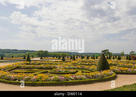 Gardens of Château de Versailles or Palace of Versailles, Versailles, Île-de-France, France Stock Photo