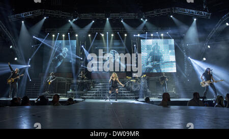 Rockford, Illinois, USA. 20th Feb, 2014. The Band Perry perform live at BMO Harris Bank Center in Rockford, Illinois © Daniel DeSlover/ZUMAPRESS.com/Alamy Live News Stock Photo