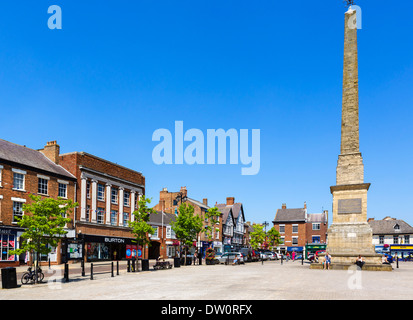 The historic old Market Place, Ripon, North Yorkshire, England, UK Stock Photo