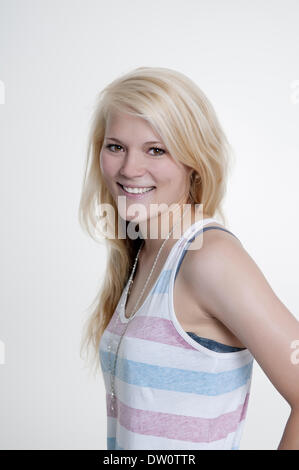 happy young woman Stock Photo