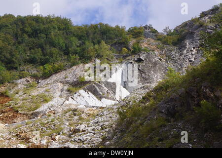 marble quarries,carrara,tuscany Stock Photo
