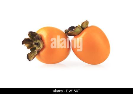two persimmons Stock Photo