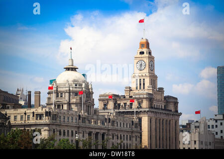 excellent historical buildings in the bund Stock Photo
