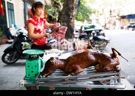 whole dogs meat for sale (Thit Cho), Hanoi, vietnam Stock Photo - Alamy