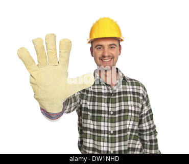 power of worker Stock Photo