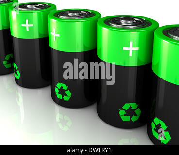 eco battery Stock Photo