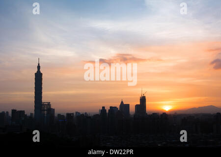 Sunset cityscape Stock Photo