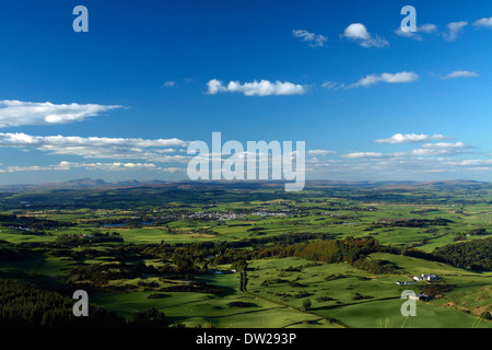 Castle Douglas and Cairnsmore of Cairsphairn from Screel aboce Auchencairn, Galloway, South West Scotland Stock Photo