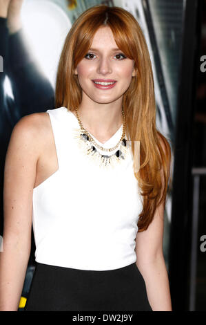 Los Angeles, USA. 24th February 2014. BELLA THORNE attending the Los Angeles Premiere premiere of 'Non-Stop' at Regency Village Theatre on February 24, 2014 in Westwood, California Credit:  dpa picture alliance/Alamy Live News Stock Photo