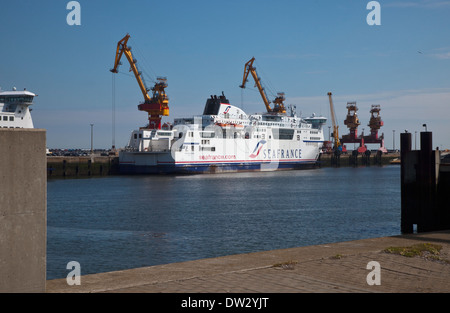 Sea France Berlioz alongside at the Port of Calais, France Stock Photo