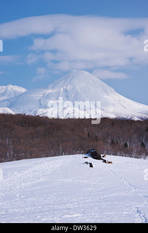 Mount Rausu, Hokkaido Stock Photo