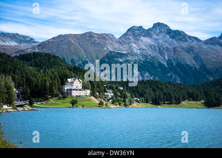 Lake St Moritz Stock Photo