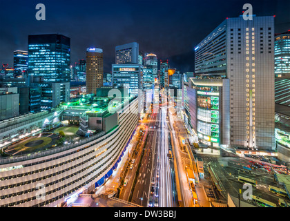 Osaka, Japan in the Umeda District Stock Photo