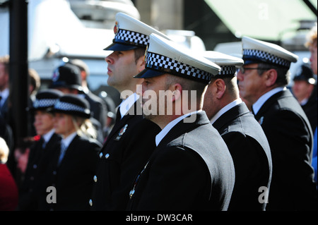 Atmosphere The funeral of PC Nicola Hughes, who was killed alongside colleague PC Fiona Bone, takes place at Manchester cathedral Manchester, England - 03.10.12 Featuring: Atmosphere Where: Manchester, United Kingdom When: 03 Oct 2012 Stock Photo