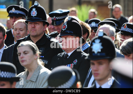 Atmosphere The funeral of PC Nicola Hughes, who was killed alongside colleague PC Fiona Bone, takes place at Manchester cathedral Manchester, England - 03.10.12 Featuring: Atmosphere Where: Manchester, United Kingdom When: 03 Oct 2012 Stock Photo