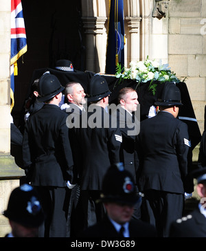 Atmosphere The funeral of PC Nicola Hughes, who was killed alongside colleague PC Fiona Bone, takes place at Manchester cathedral Manchester, England - 03.10.12 Featuring: Atmosphere Where: Manchester, United Kingdom When: 03 Oct 2012 Stock Photo