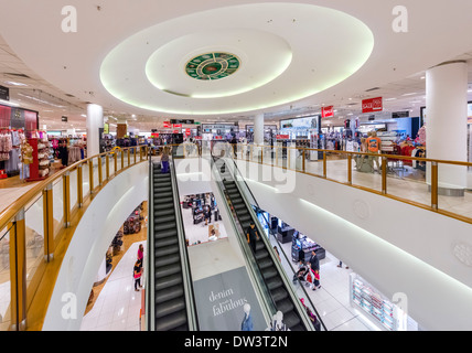 Interior of Debenhams department store at The Trafford Centre shopping complex, Dumplington, Greater Manchester, England, UK Stock Photo