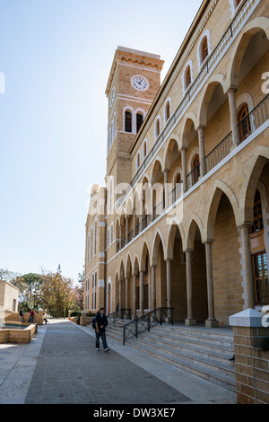 Campus of the American University of Beirut located on the Mediterranean Sea in Beirut, Lebanon. Stock Photo