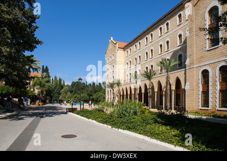 Campus of the American University of Beirut located on the Mediterranean Sea in Beirut, Lebanon. Stock Photo