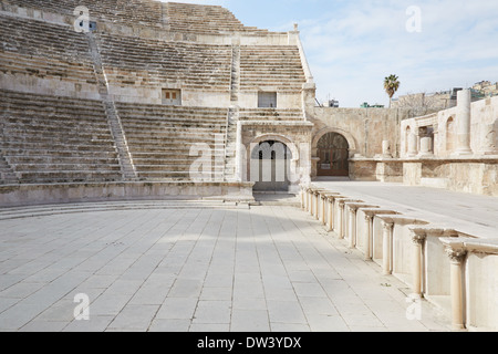 Roman theater in Amman, Jordan. Inside view Stock Photo