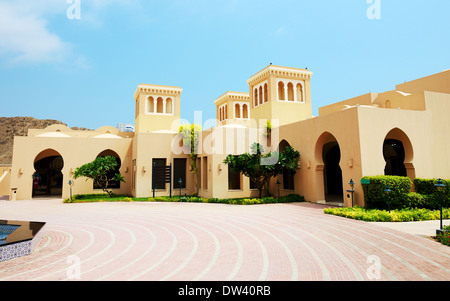 The arabic style villas in luxury hotel, Fujairah, UAE Stock Photo