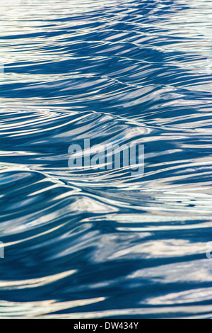 Swells in calm water, Alaska Stock Photo