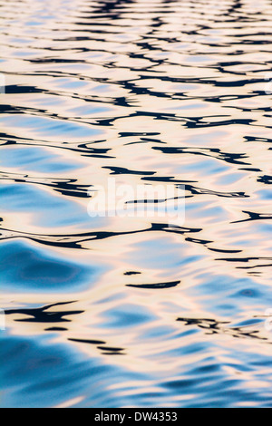 Swells in calm water, Alaska Stock Photo