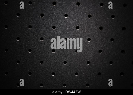 Steel perforated texture Stock Photo