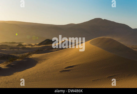 Namibia Northern Desert of Namib Desert tall wonderful sand dunes of Hartmann Berge deserted land Hartmann Valley Marienflub Stock Photo