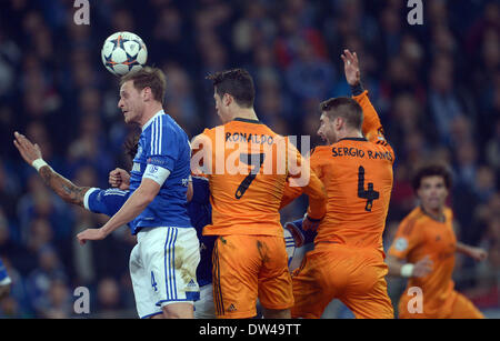 Schalke 04 vs Real Madrid (26-02-2014) - Cristiano Ronaldo photos