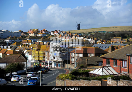 view across Rottingdean village near Brighton Sussex UK P Stock Photo