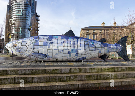 The Big Fish in Belfast, Northern Ireland Stock Photo