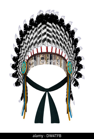 Native American War Bonnet Isolated Stock Photo - Alamy