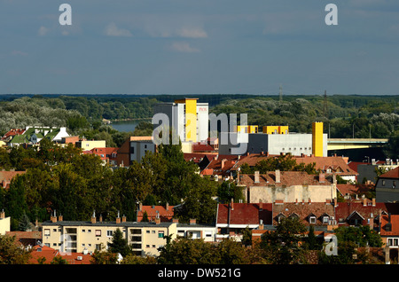 View from top of water tower on St Stephan square Szeged Hungary Csongrad county Stock Photo