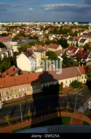 View from top of water tower on St Stephan square Szeged Hungary Csongrad county Stock Photo