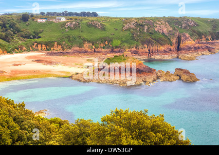 Portelet Bay St Brelade Stock Photo