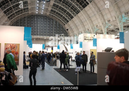 London, UK. 27th Feb, 2014. The second edition of London's global art fair, held in Olympia's Grand Hall, opens its doors on Friday 28 February and runs until Sunday 2 March. Credit:  Ufuk Uyanik/Alamy Live News Stock Photo