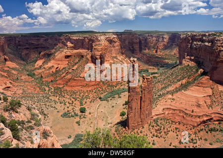 Spider Rock, Canyon de Chelly National Monument, Arizona Stock Photo