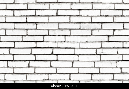 White brick wall. Seamless background photo texture Stock Photo