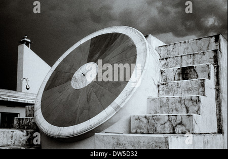 The Nadivalya Narivalaya Yantra at the Jantar Mantar In Jaipur Pink City In Rajasthan in India in South Asia. Science Astronomy History Travel Stock Photo