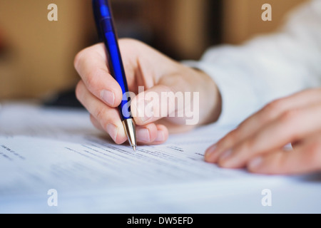 businessman working with documents Stock Photo