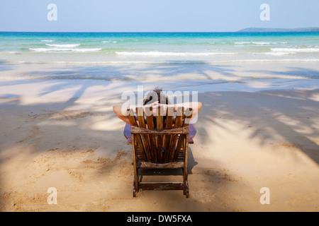 lonely beach Stock Photo