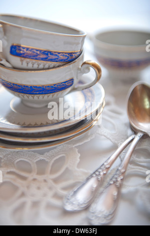Tea cups Stock Photo