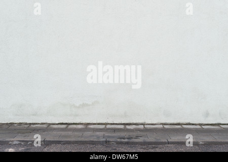 Empty street wall background, texture Stock Photo