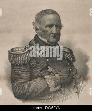 Portrait of General Winfield Scott, circa 1860 Stock Photo