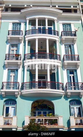 Historic building located at Thessaloniki city in Greece. Area of Aristotle square. Stock Photo