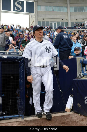 Tampa, Florida, USA. 27th Feb, 2014. (L-R) Hideki Matsui, Ichiro