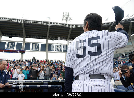 Tampa, Florida, USA. 27th Feb, 2014. (L-R) Hideki Matsui, Ichiro