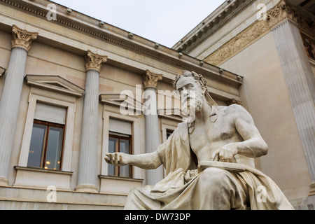 Building of Austrian parliament in Vienna Stock Photo