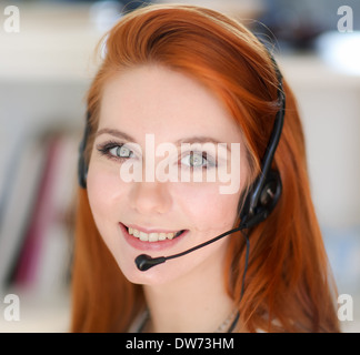 Call operator Stock Photo